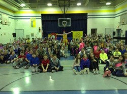 Ronald McDonald visits Aiken Elementary