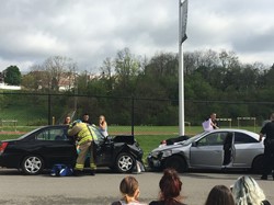 Mock Car Crash sponsored by SADD