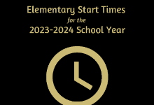 Elementary Start Times for the 2023-2024 School Year
