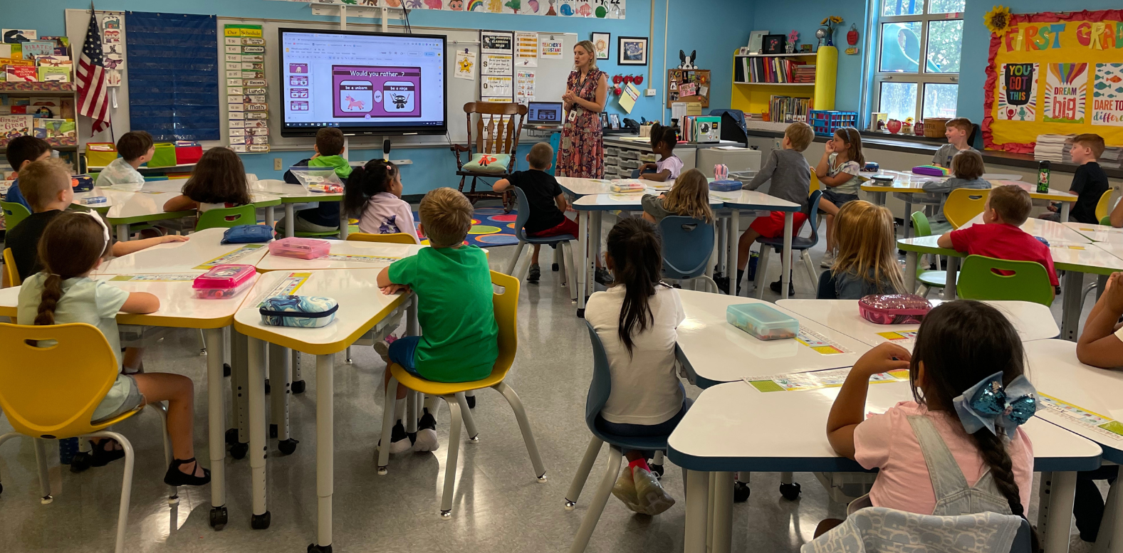 1st Grade Classroom at Aiken Elementary School