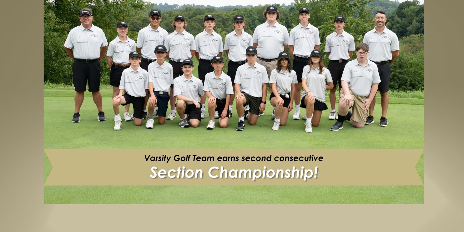 Varsity Golf Team earns second consecutive Section Championship